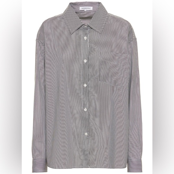 Button-Up Poplin Striped Matching Set - Picture 3 of 13